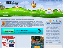 Tablet Screenshot of downloadfreevector.com